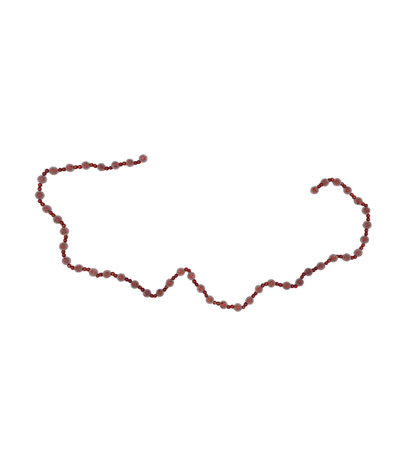 Frosted Garland Balls 5ft