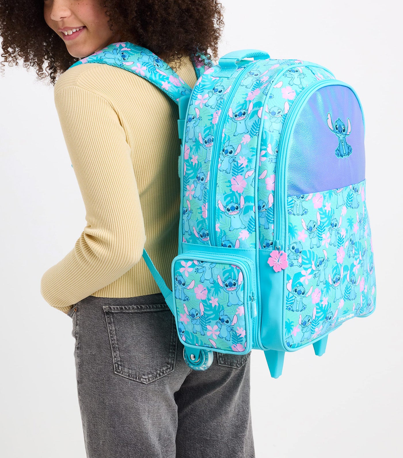 Stitch Trolley Backpack With Light Up Wheels