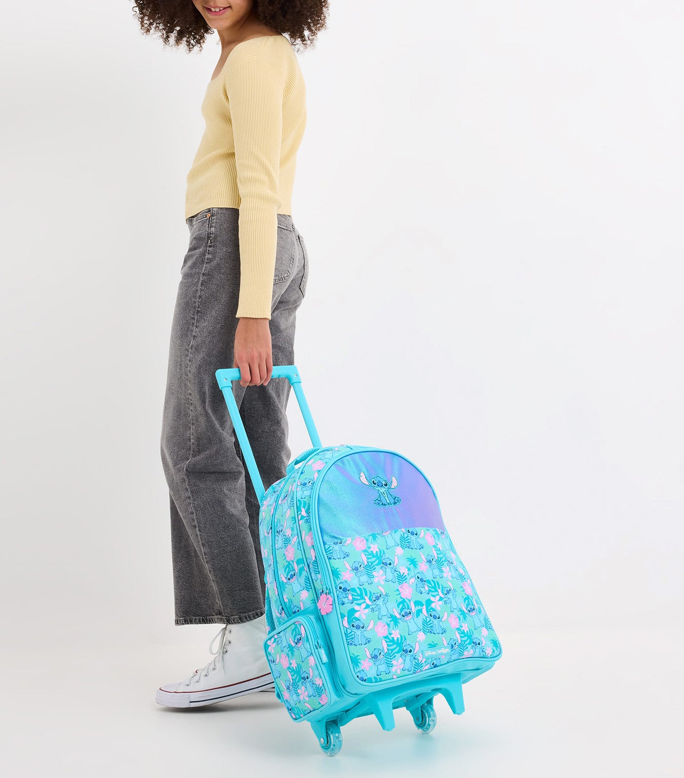 Stitch Trolley Backpack With Light Up Wheels