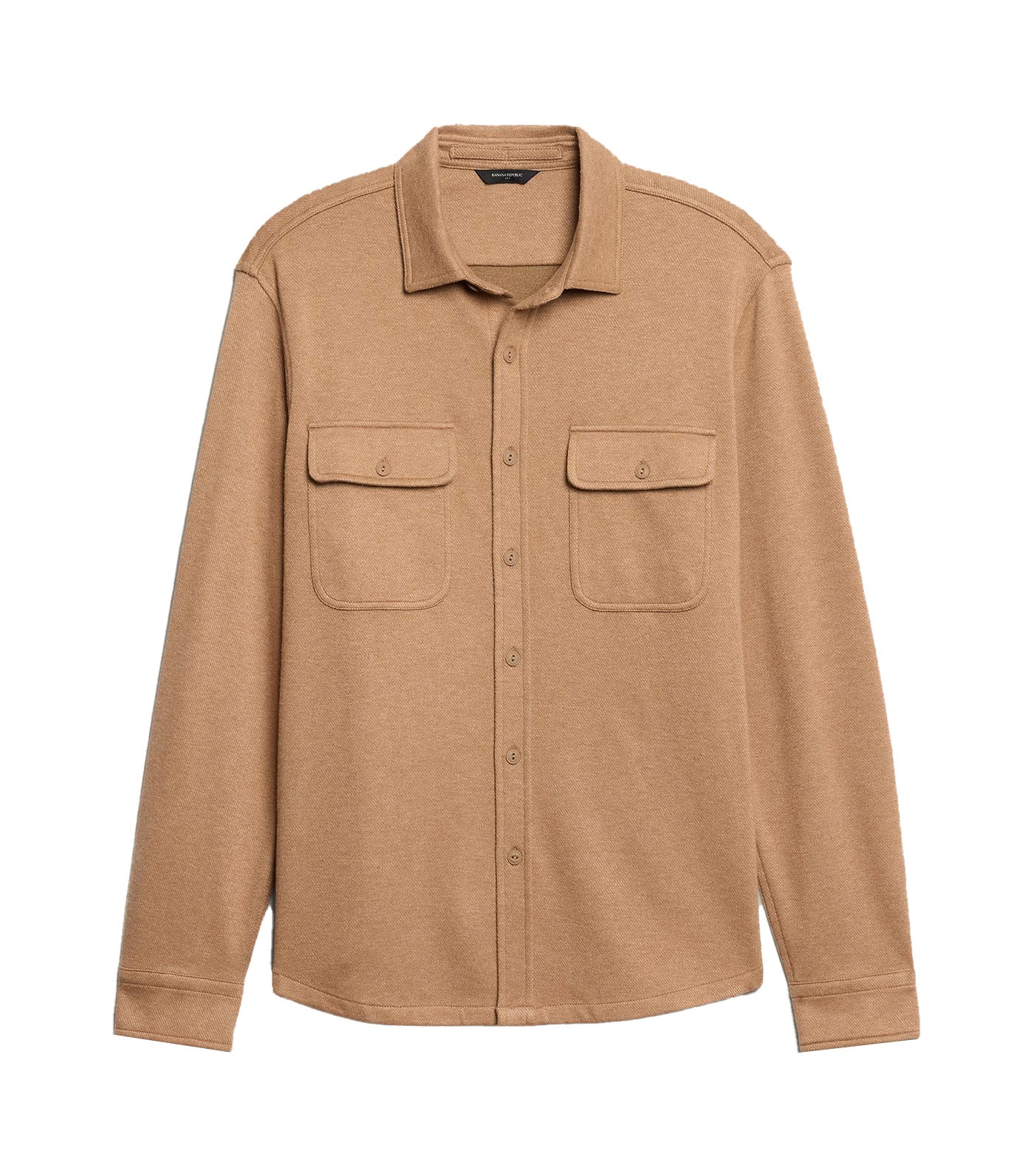 Twill Knit Shirt Khaki