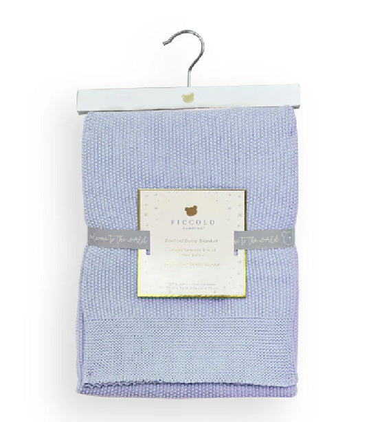 Sweater Knit Blanket in Hanger Blue