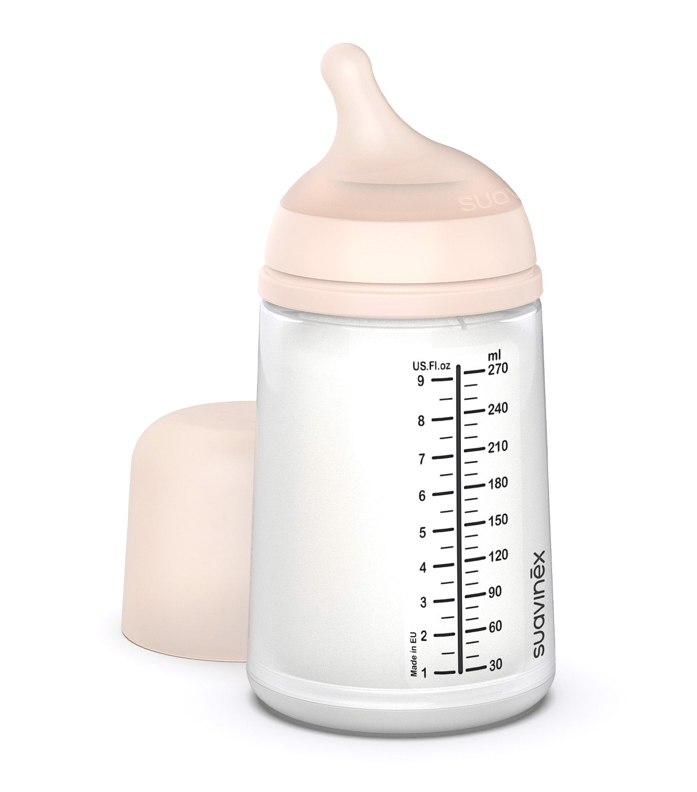 Zero Zero Anti-Colic Silicone Baby Bottle, 270ml, Medium Flow
