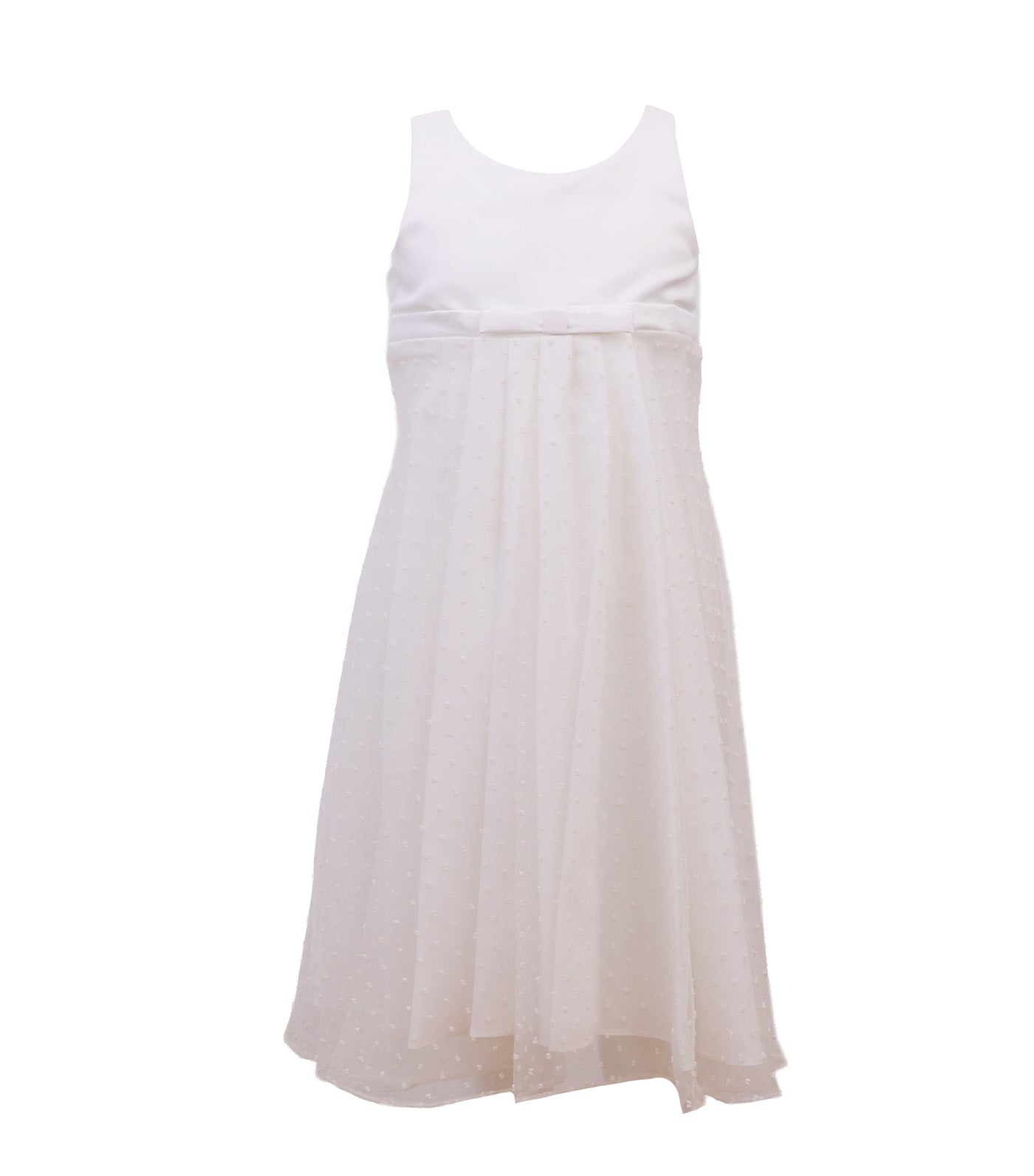 Cora Pleated Dress Off-White