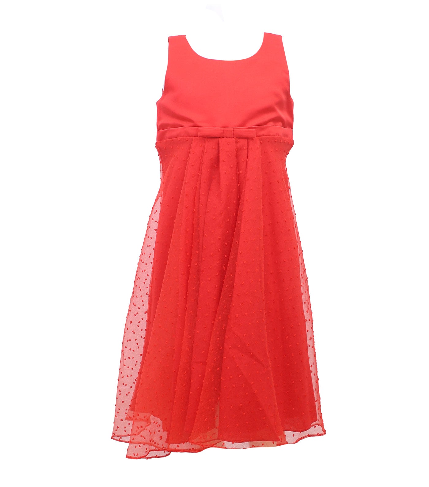 Cora Pleated Dress Red