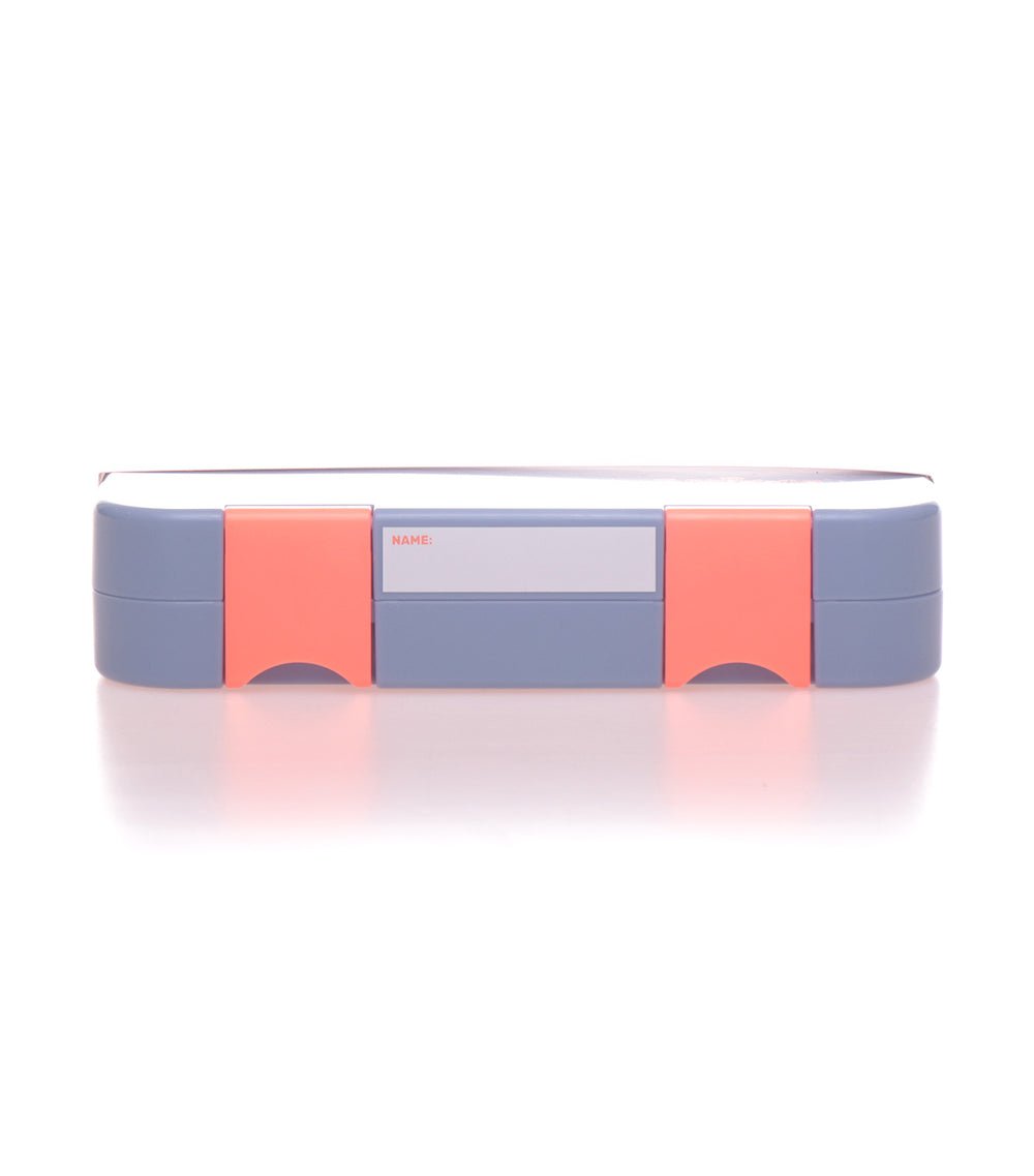 Smiggle Happy Bento Box Medium Happy Neon Splice Slate | Rustan's