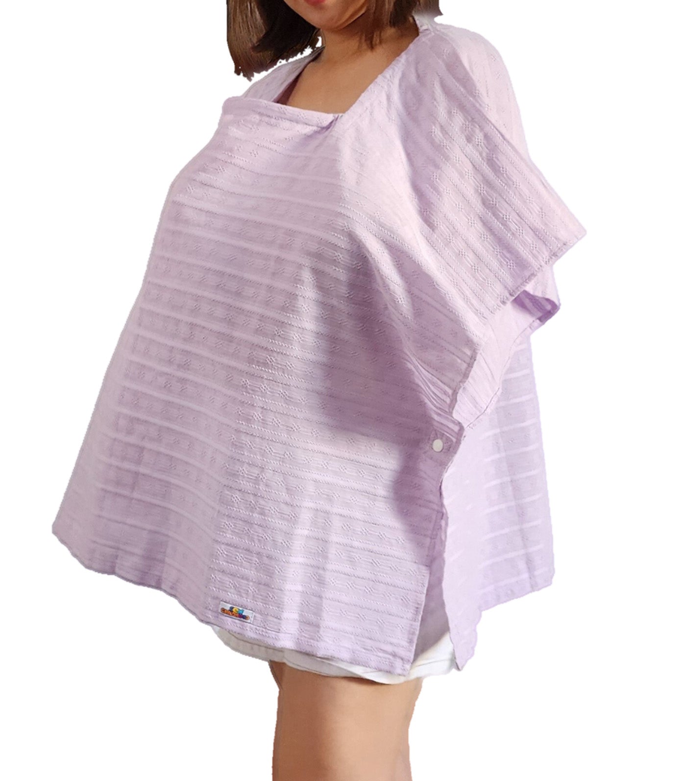 Poncho Nursing Cover - Textured Periwinkle