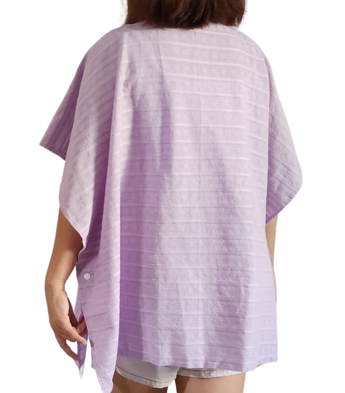 Poncho Nursing Cover - Textured Periwinkle