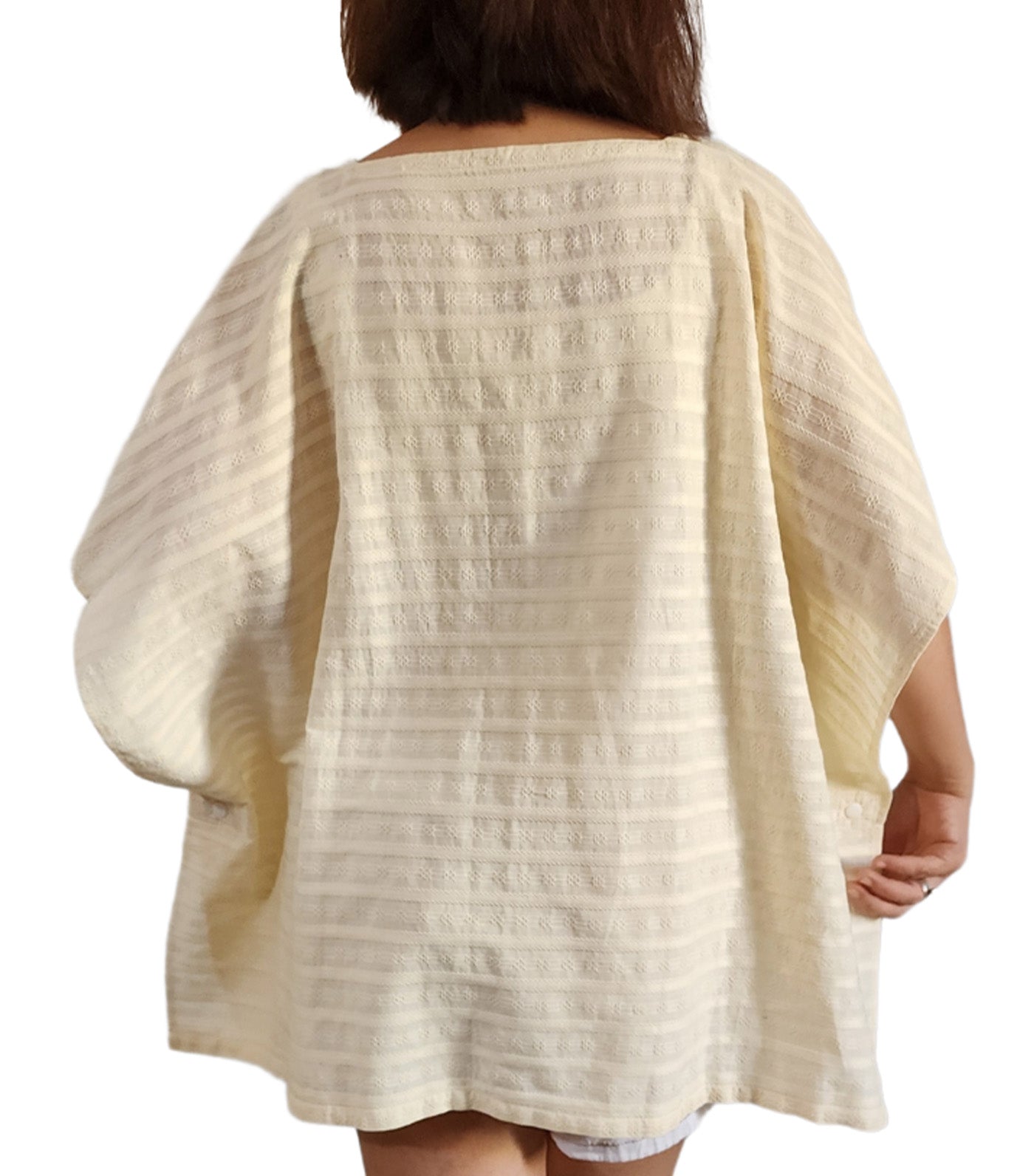 Poncho Nursing Cover - Textured Ivory