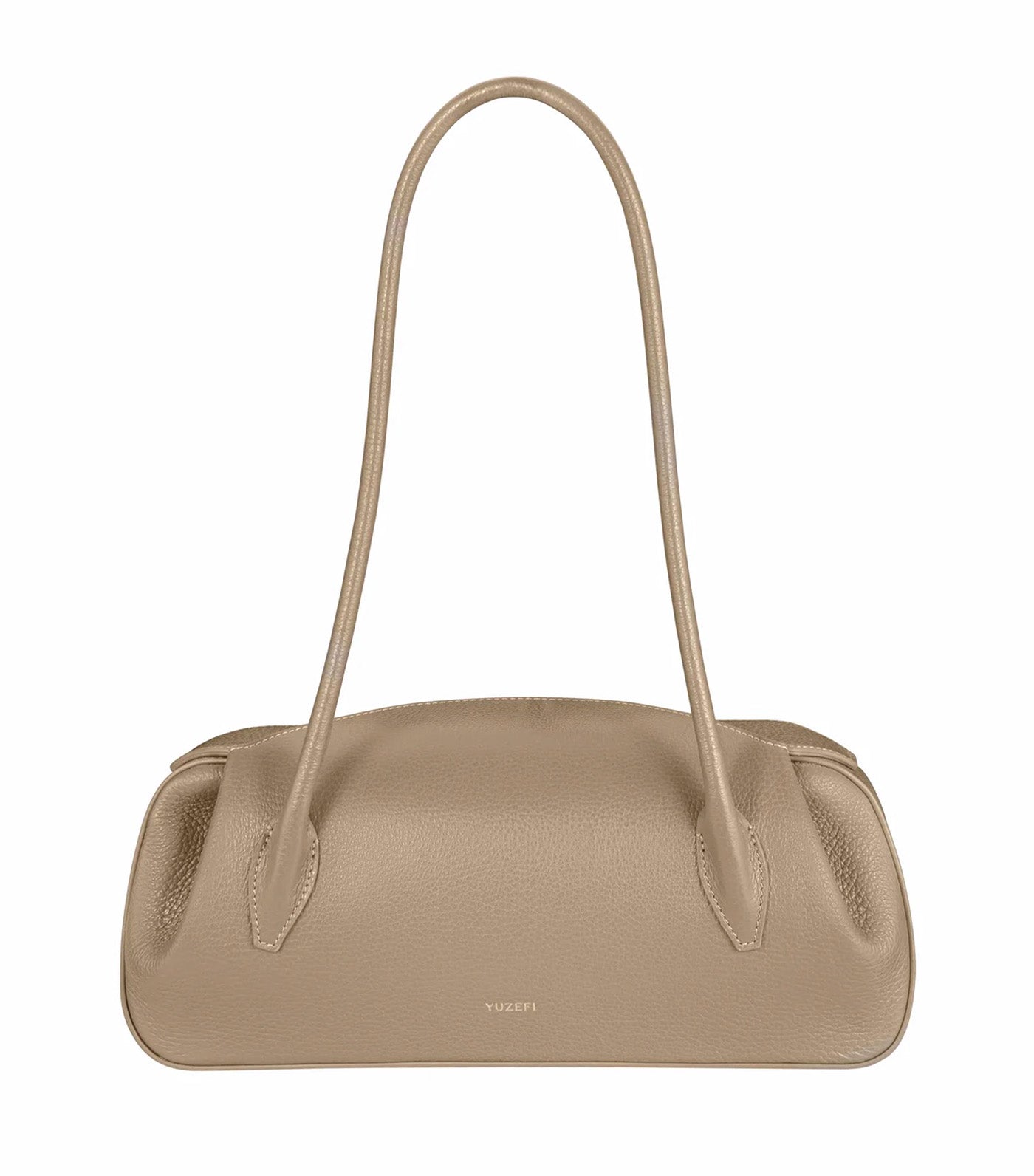 Oyster Shoulder Bag - Clay Pebble Grained Leather