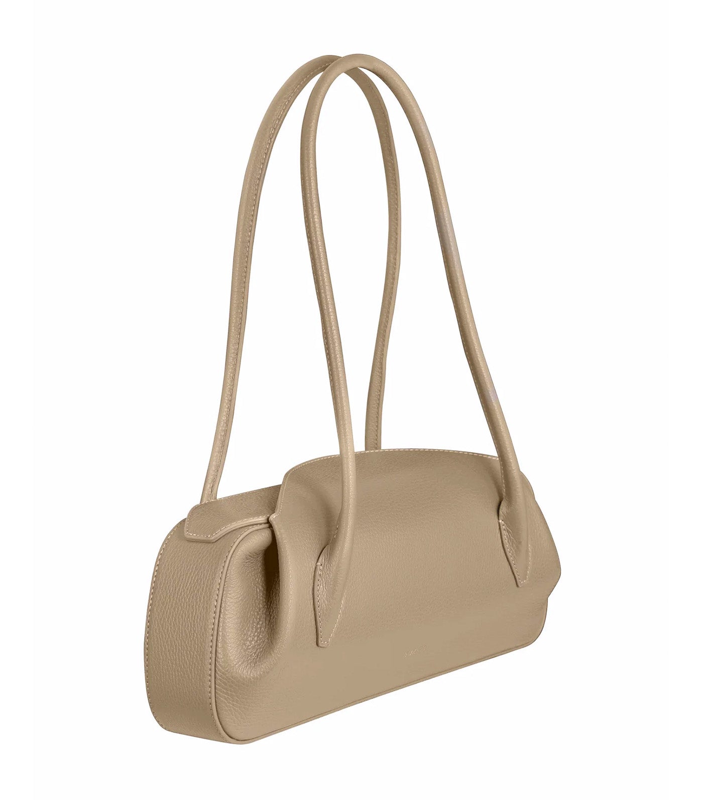 Oyster Shoulder Bag - Clay Pebble Grained Leather