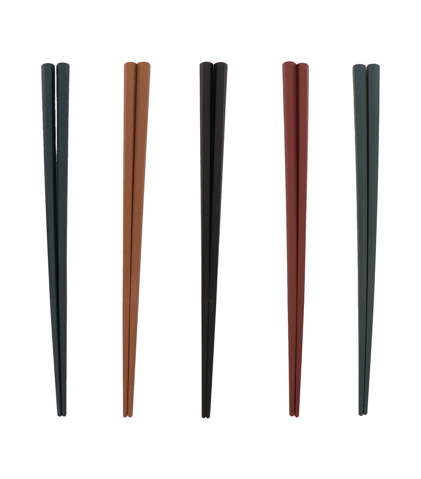 Reusable Chopsticks Carved 23 cm, Set of 5