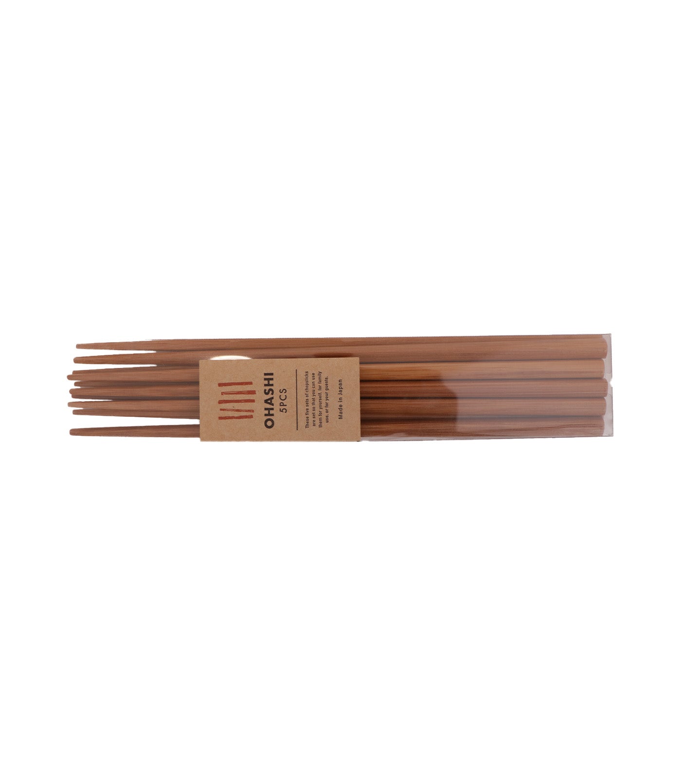Susutake Plain Square-Tip Chopsticks 22.5cm Set of 5