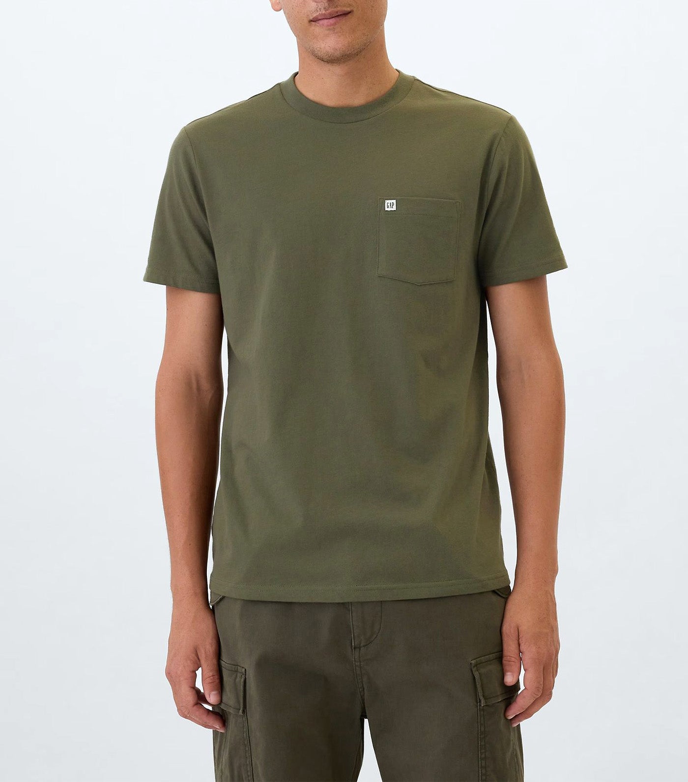Organic Cotton Pocket T-Shirt Olive Night
