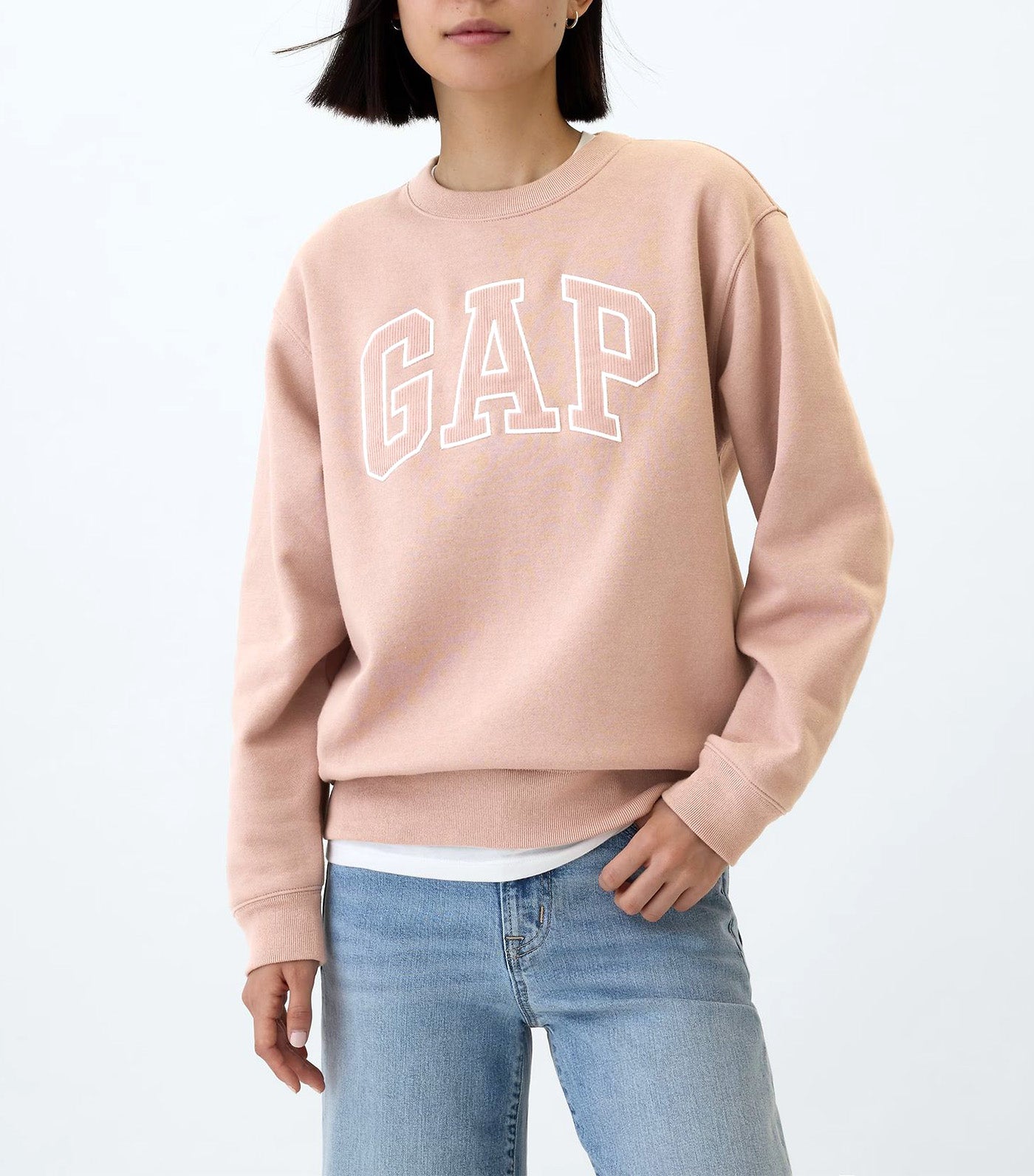 Heritage Crew Sweatshirt Fawn Beige Cord