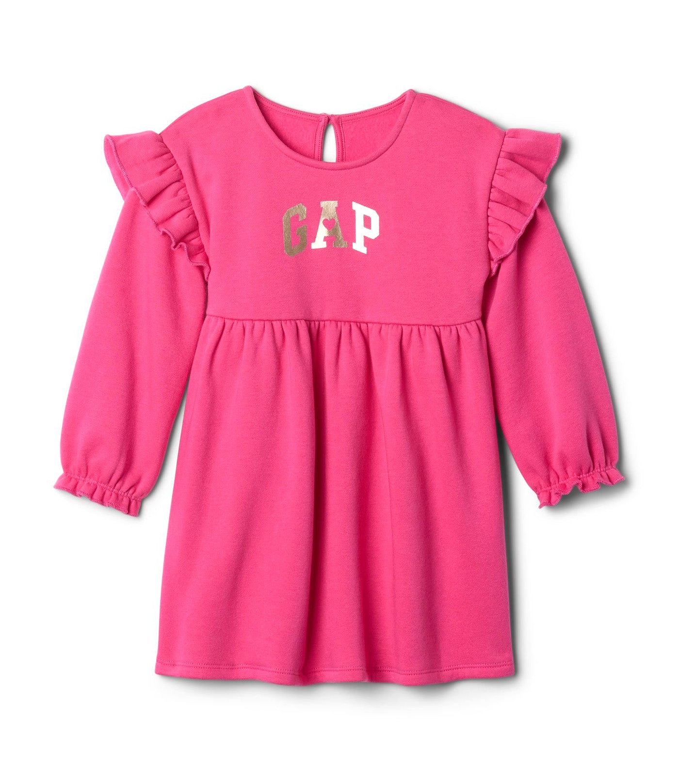 Toddler Arch Logo Sweatshirt Dress Super Pink