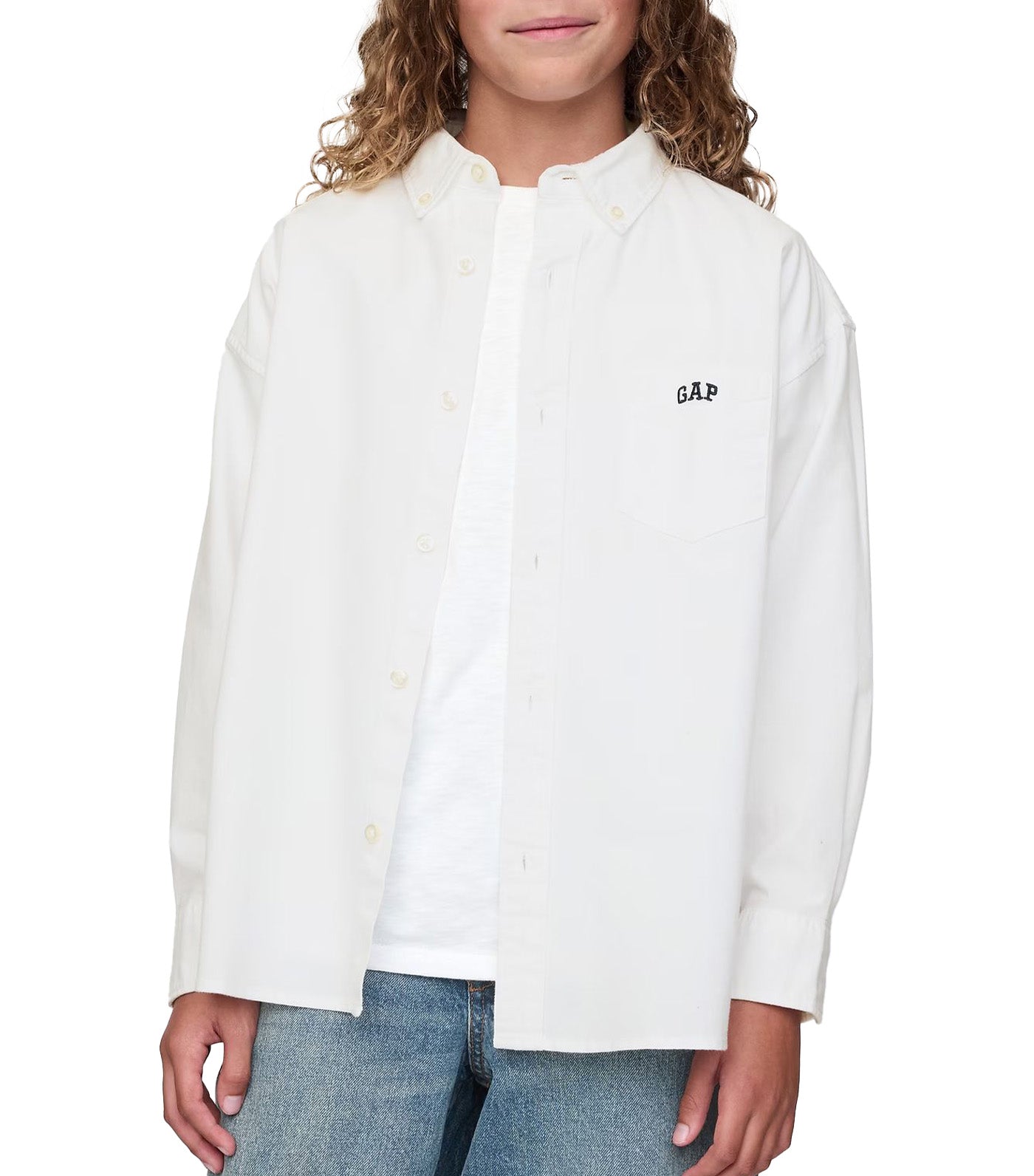 Mini Logo Oxford Shirt Optic White