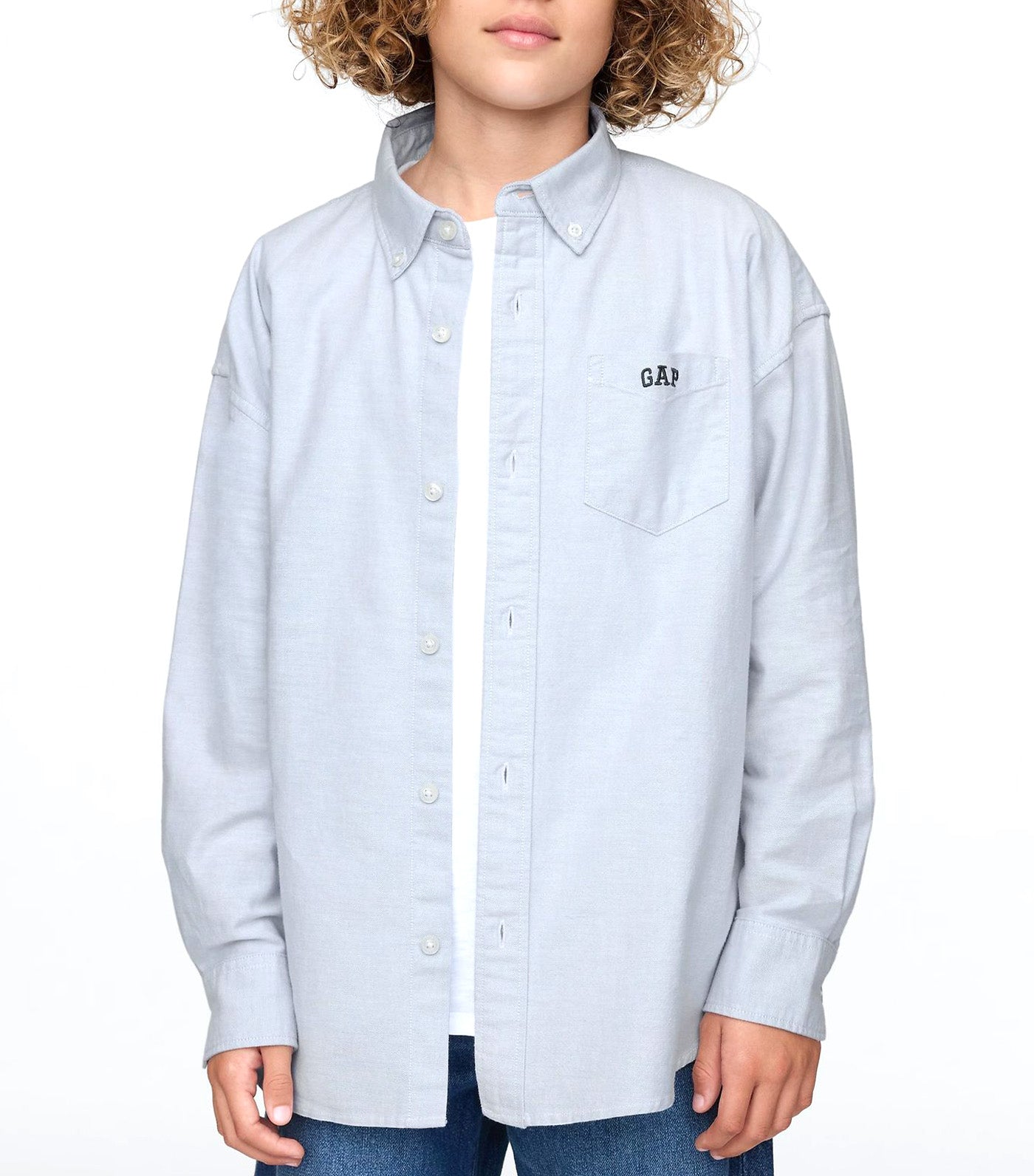 Mini Logo Oxford Shirt Light Blue