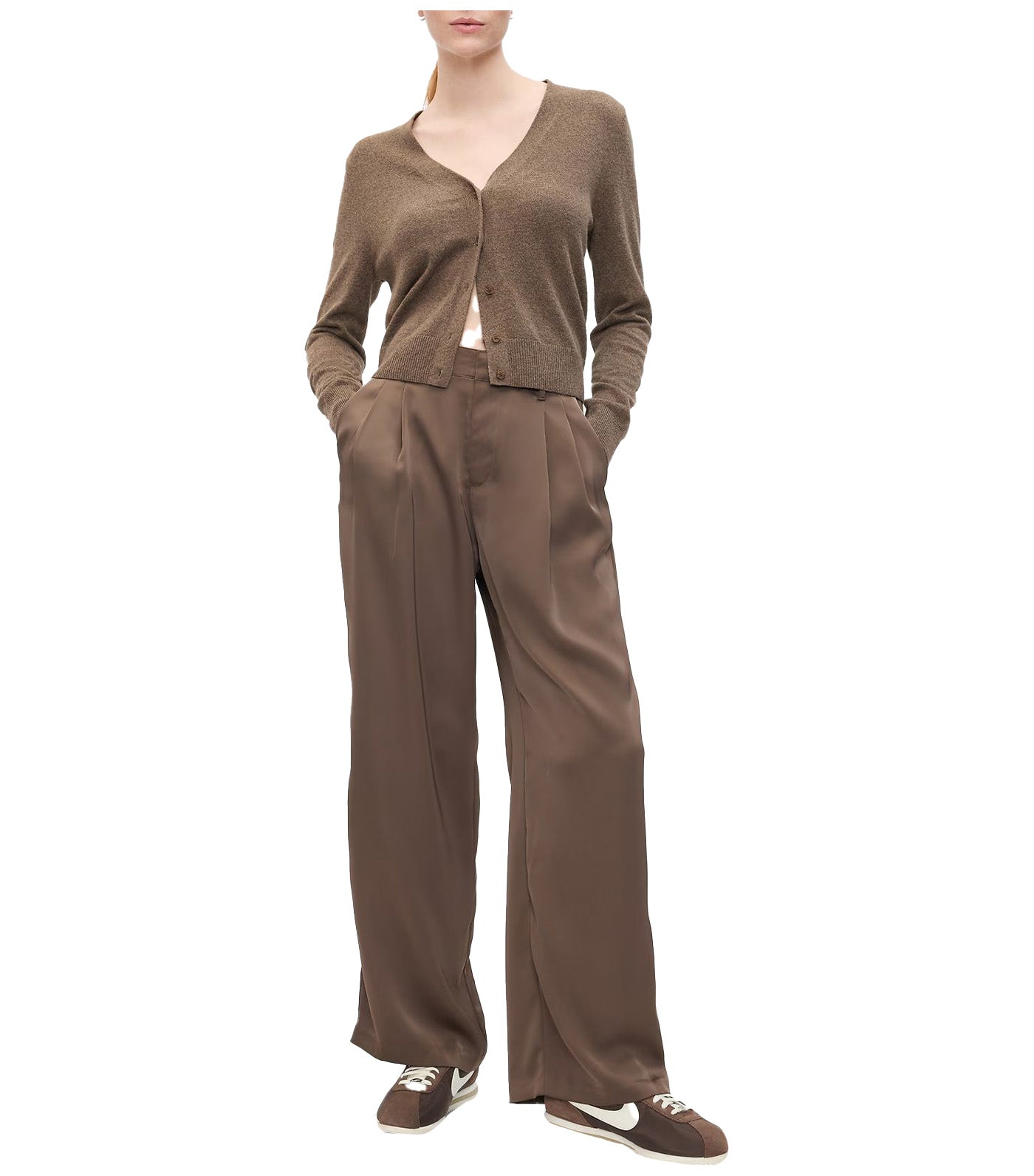 Easy Satin Trousers Plymouth Rock