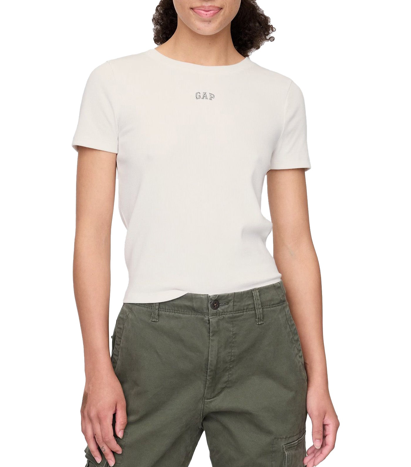 Modern Cropped Logo T-Shirt New Off White