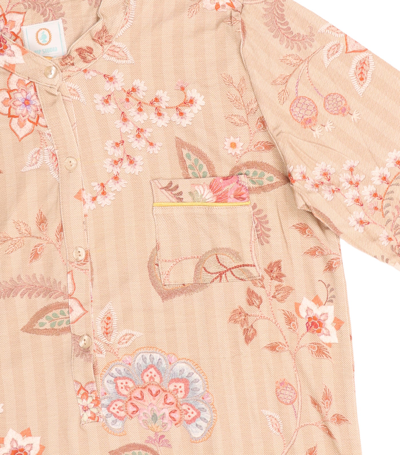 Diogo Long Sleeve Nightdress Sand