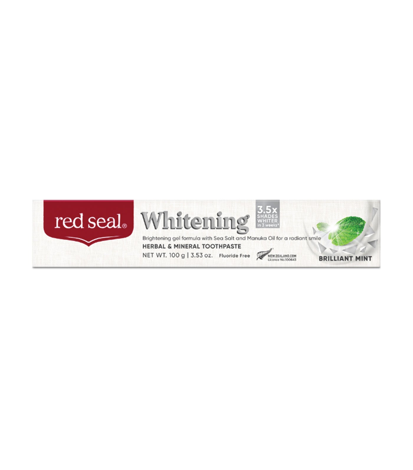 Whitening Brilliant Mint Toothpaste 100g (Flouride-Free)