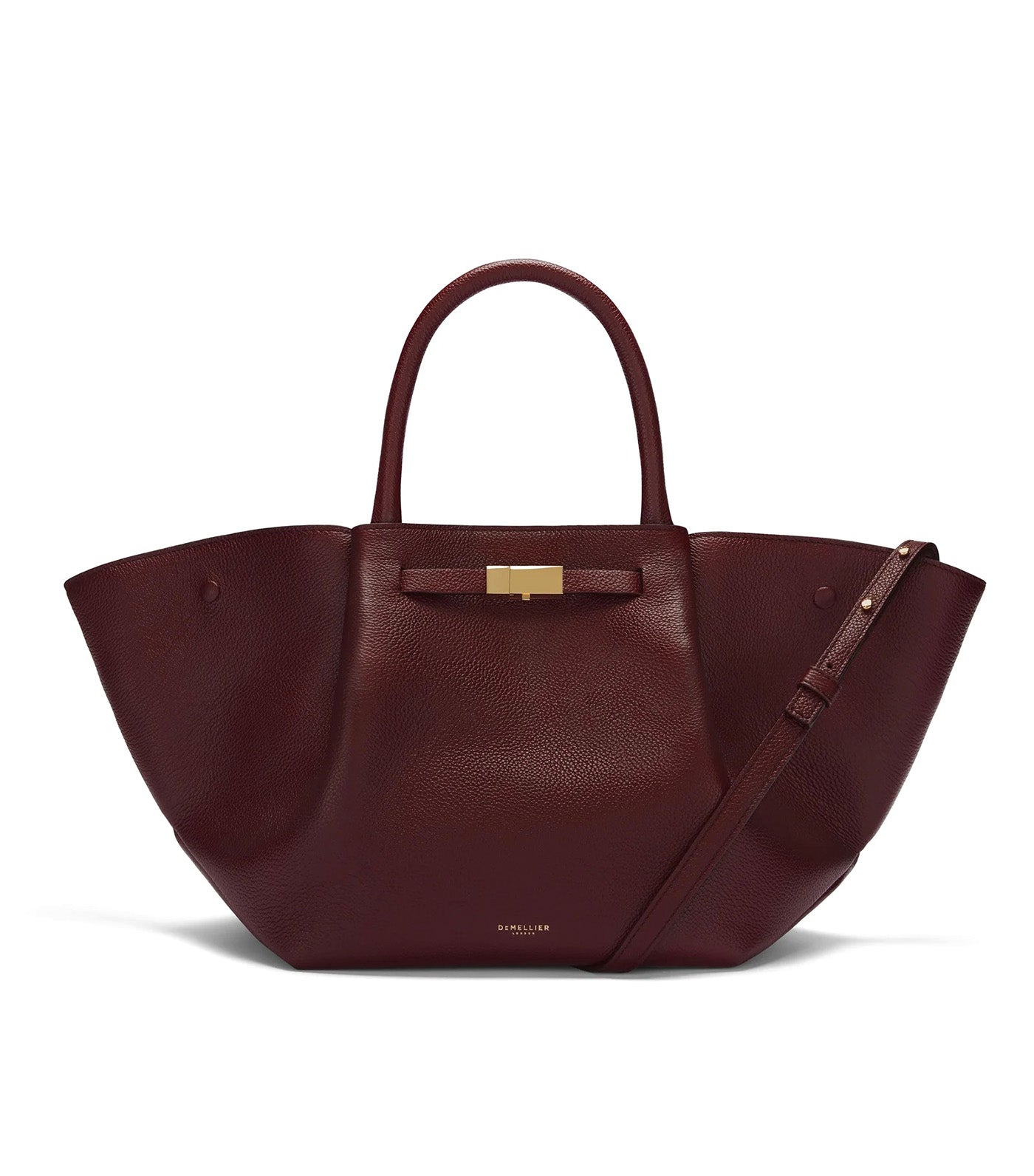 The Midi New York Burgundy Small Grain