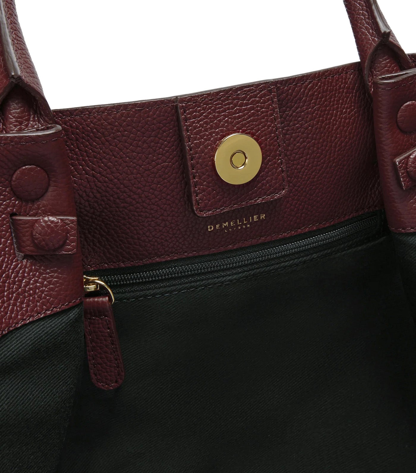 The Midi New York Burgundy Small Grain