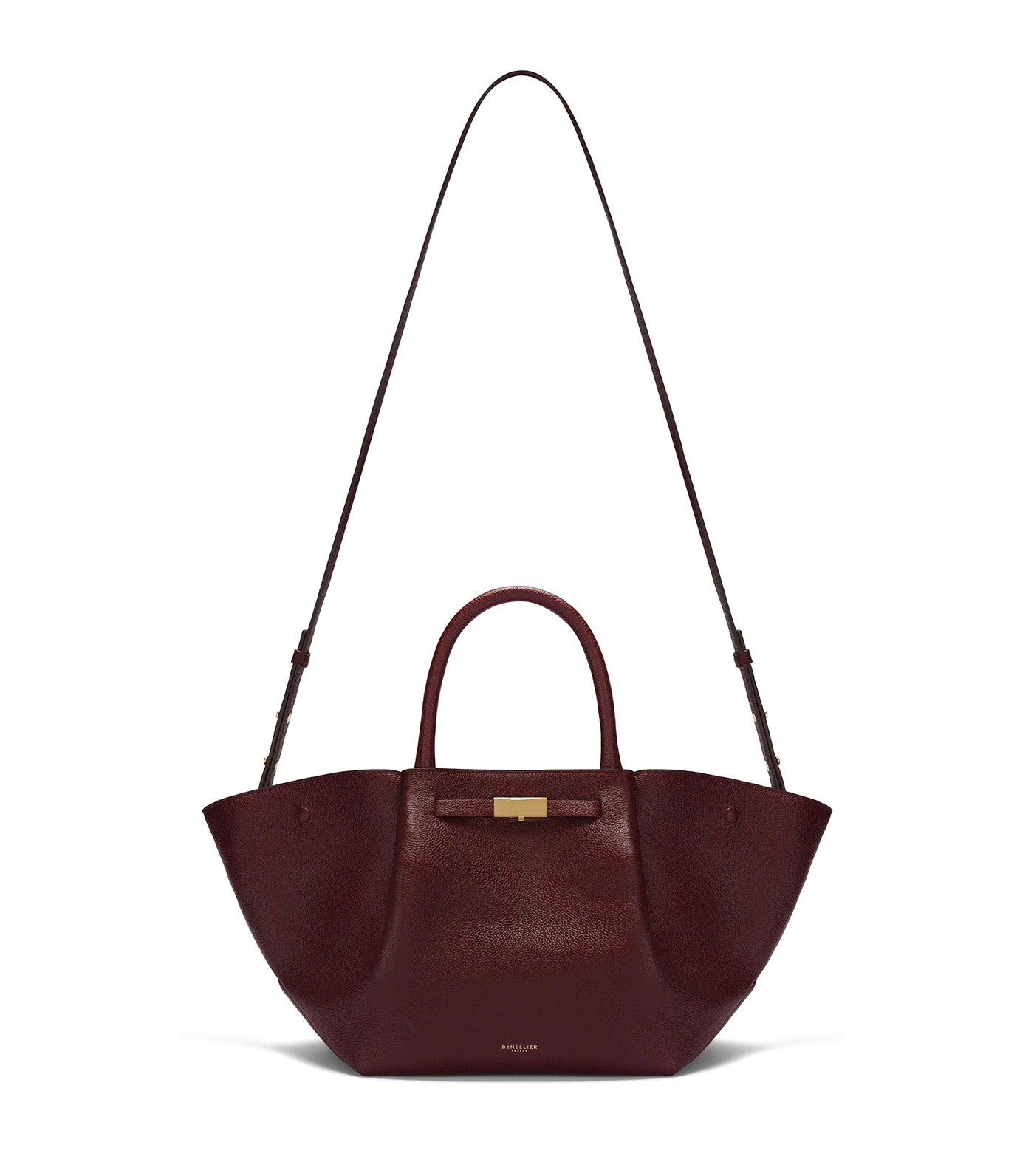 The Midi New York Burgundy Small Grain