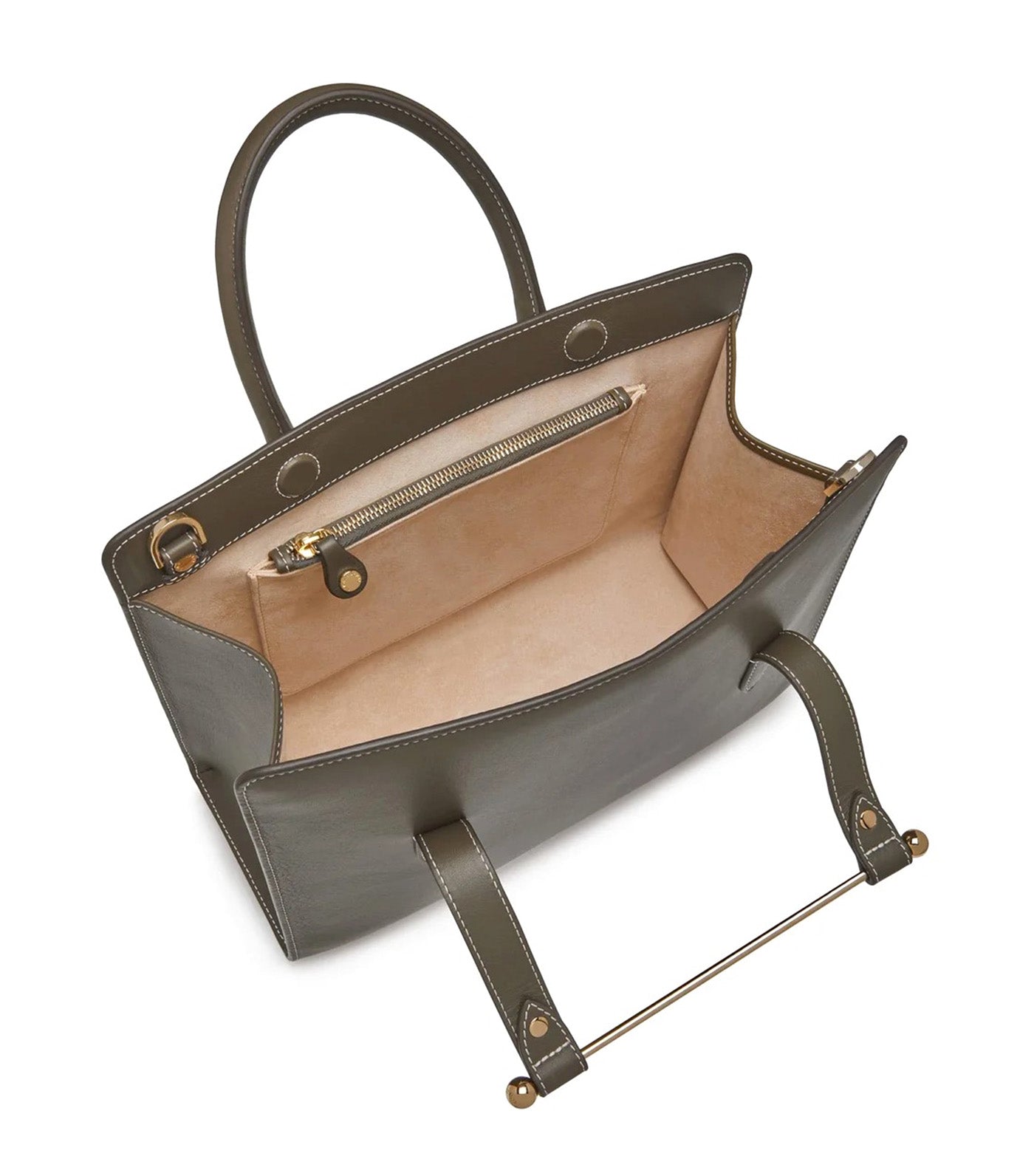 The Midi Tote Khaki