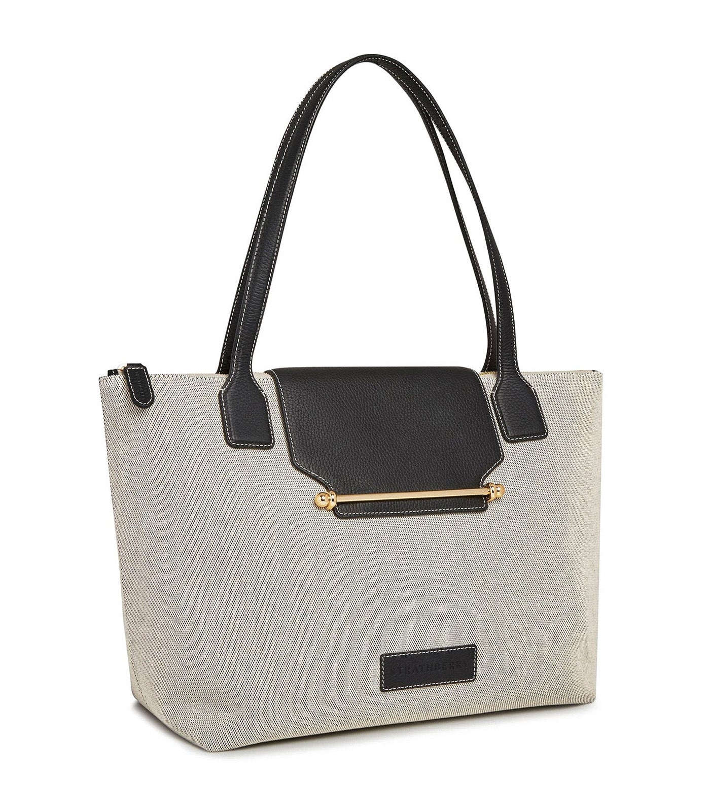 Strathberry Travel Tote Black/Cream | Rustan's