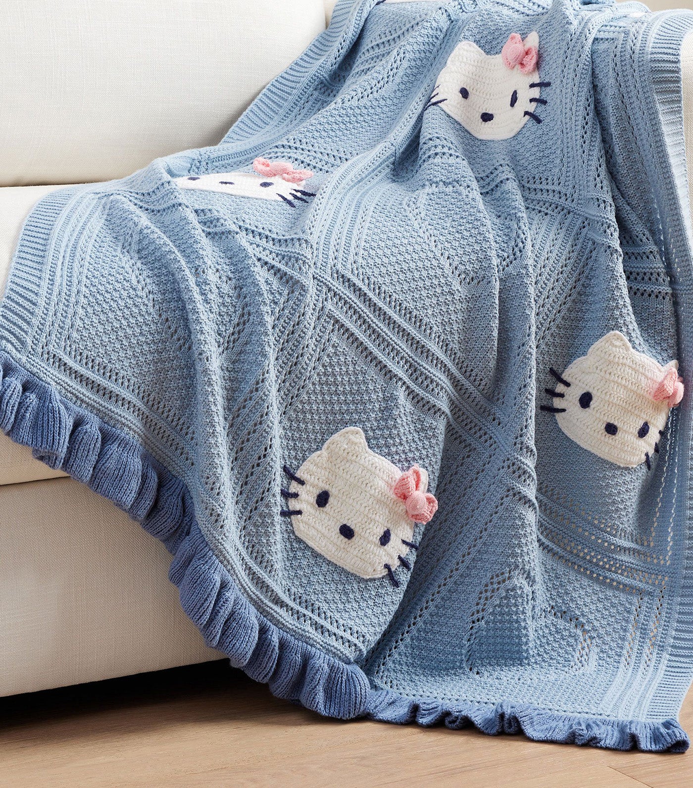 Hello Kitty® Crochet Throw