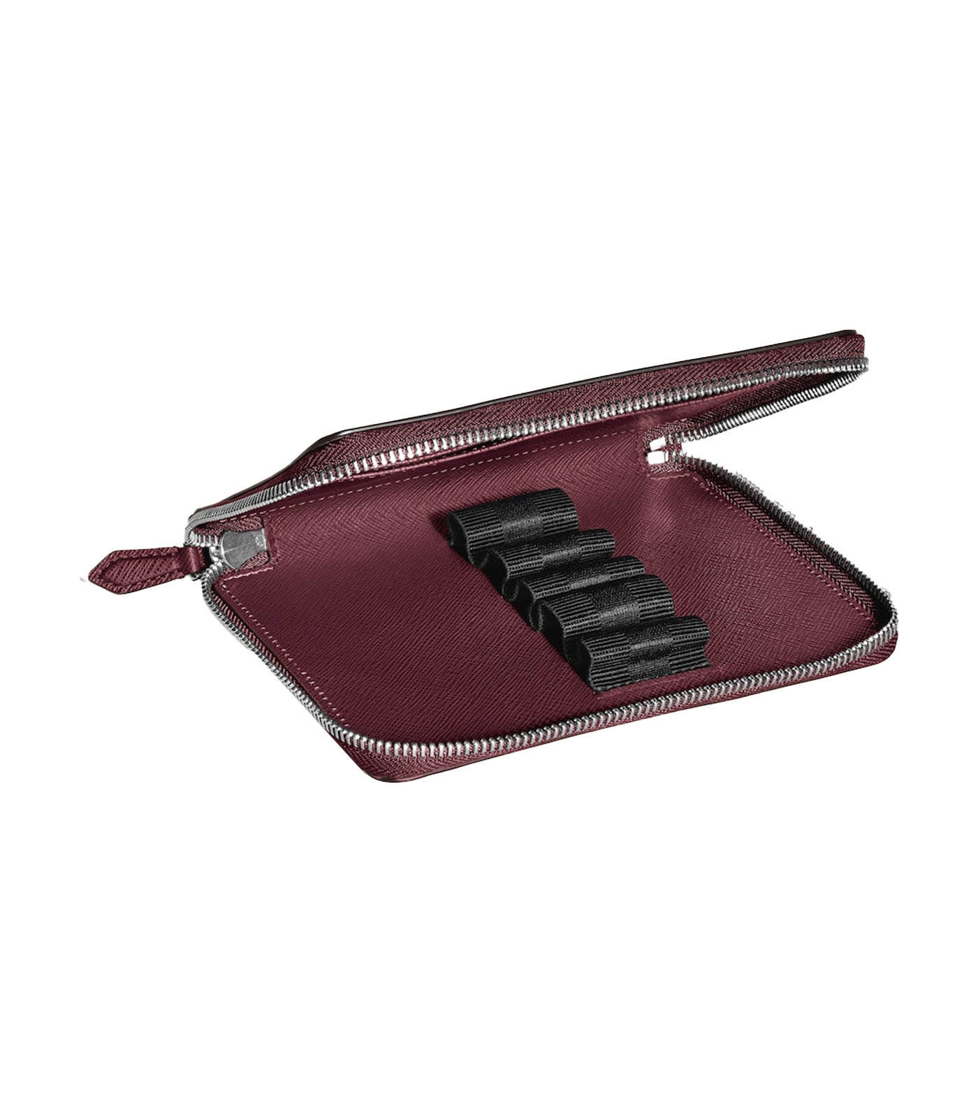 Sartorial 5 Pen Pouch Zip Cassis