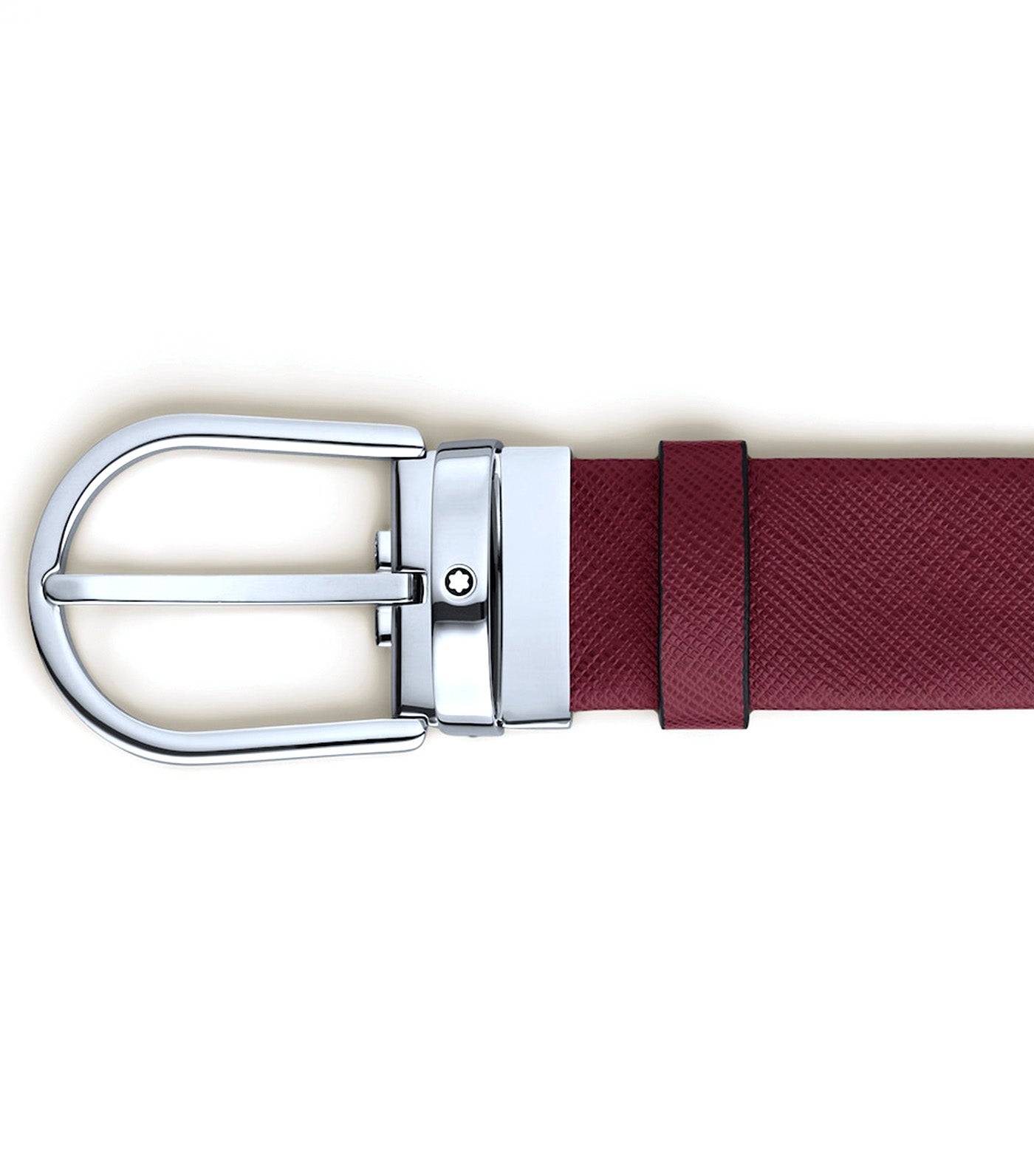 Horseshoe Buckle 35mm Leather Belt Cassis