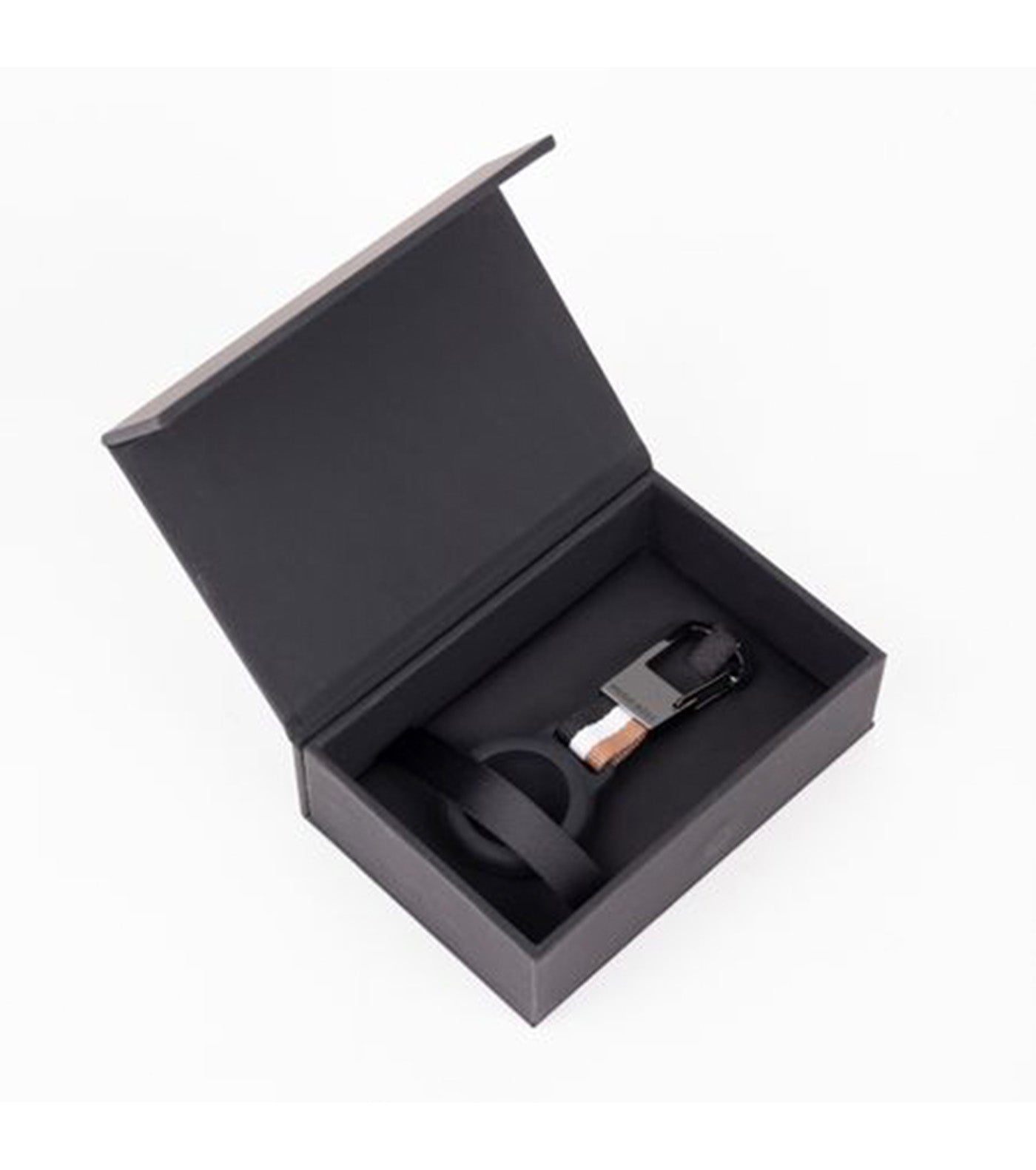 Key Ring with AirTag holder Iconic Black