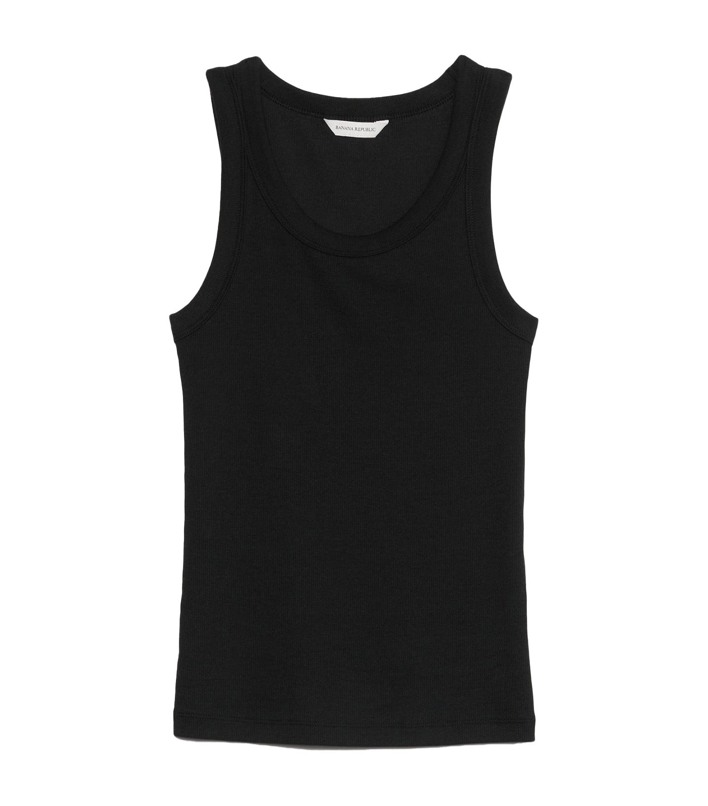 Ribbed Tank Black