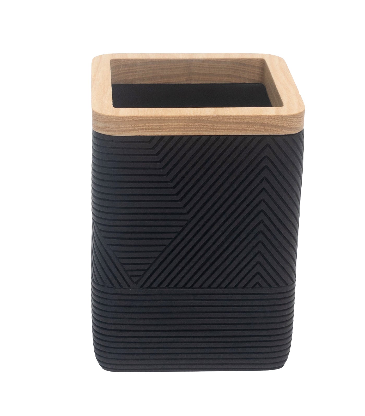Bath Accessory 4-Piece Set Black