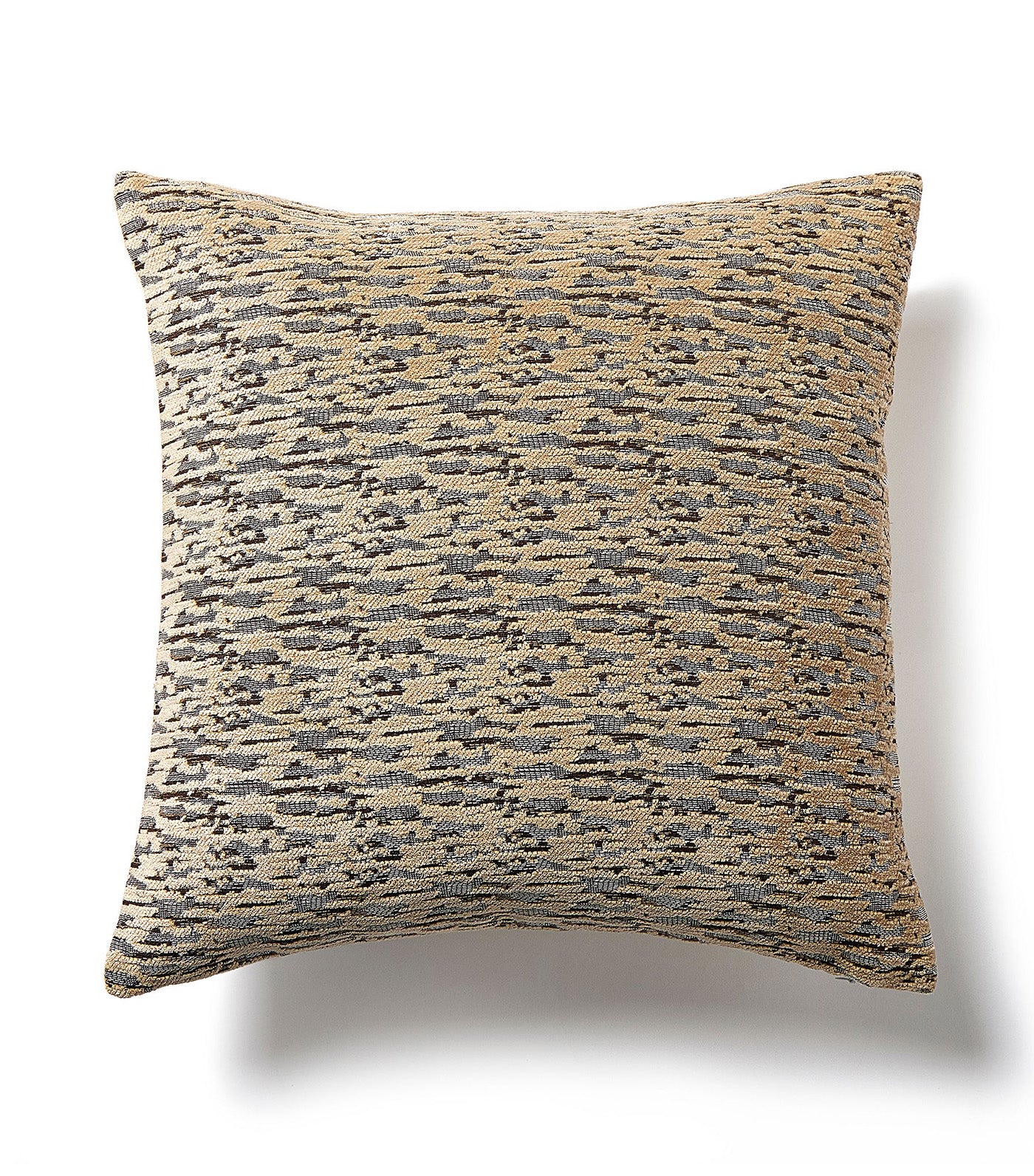 Abstract Linear Chenille Pillow Cover Sable