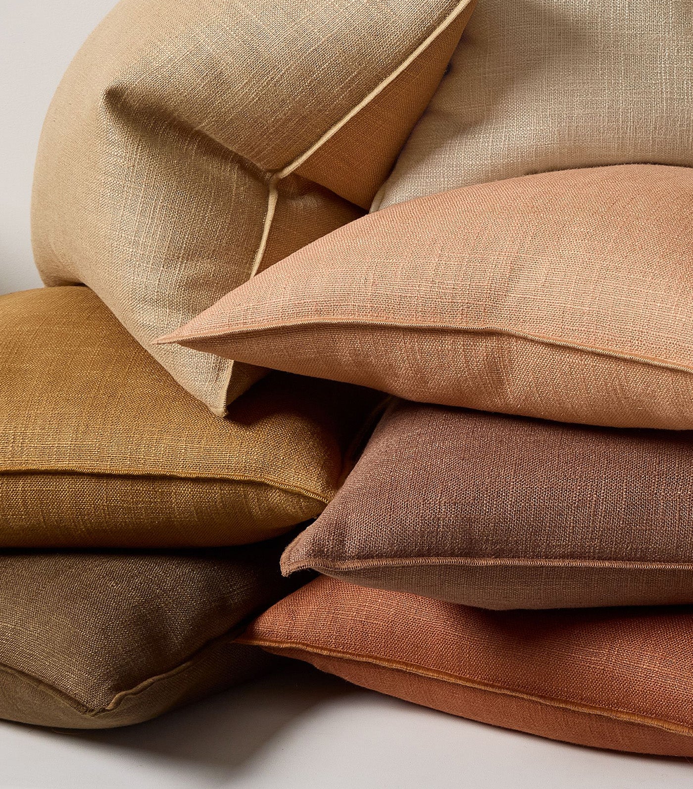 Classic Linen Pillow Cover Camel