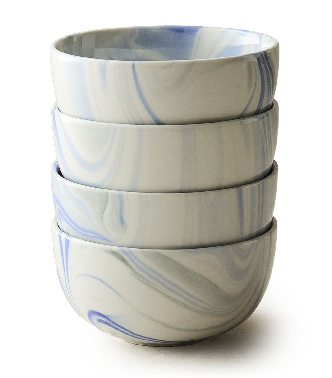 Marble Swirl Dip Bowl Blue