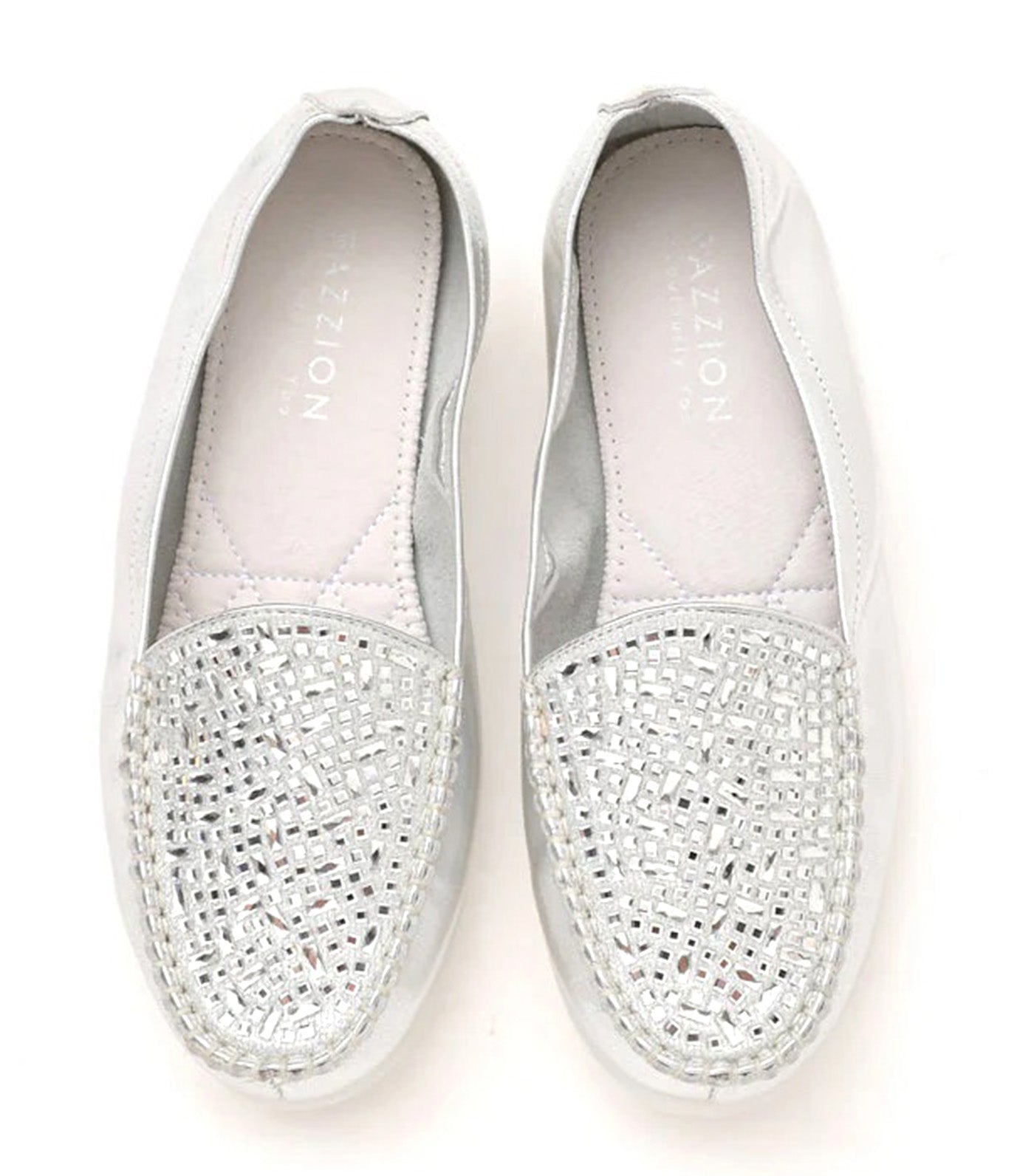 Mali Jewelled Moccasins Silver