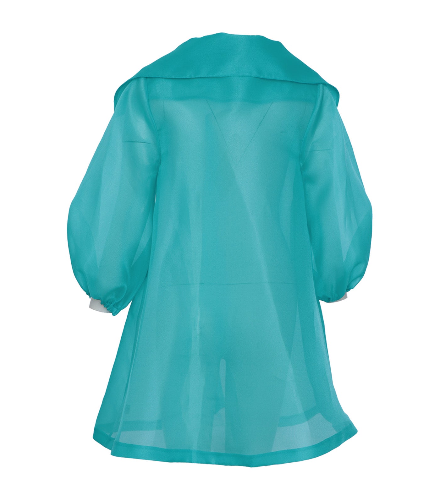 Nicky Organdy Coat Aqua