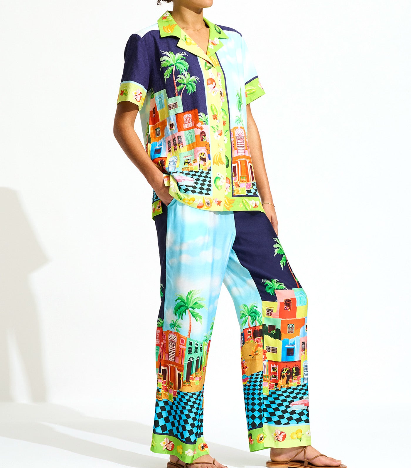 Cuba Pant Turquoise