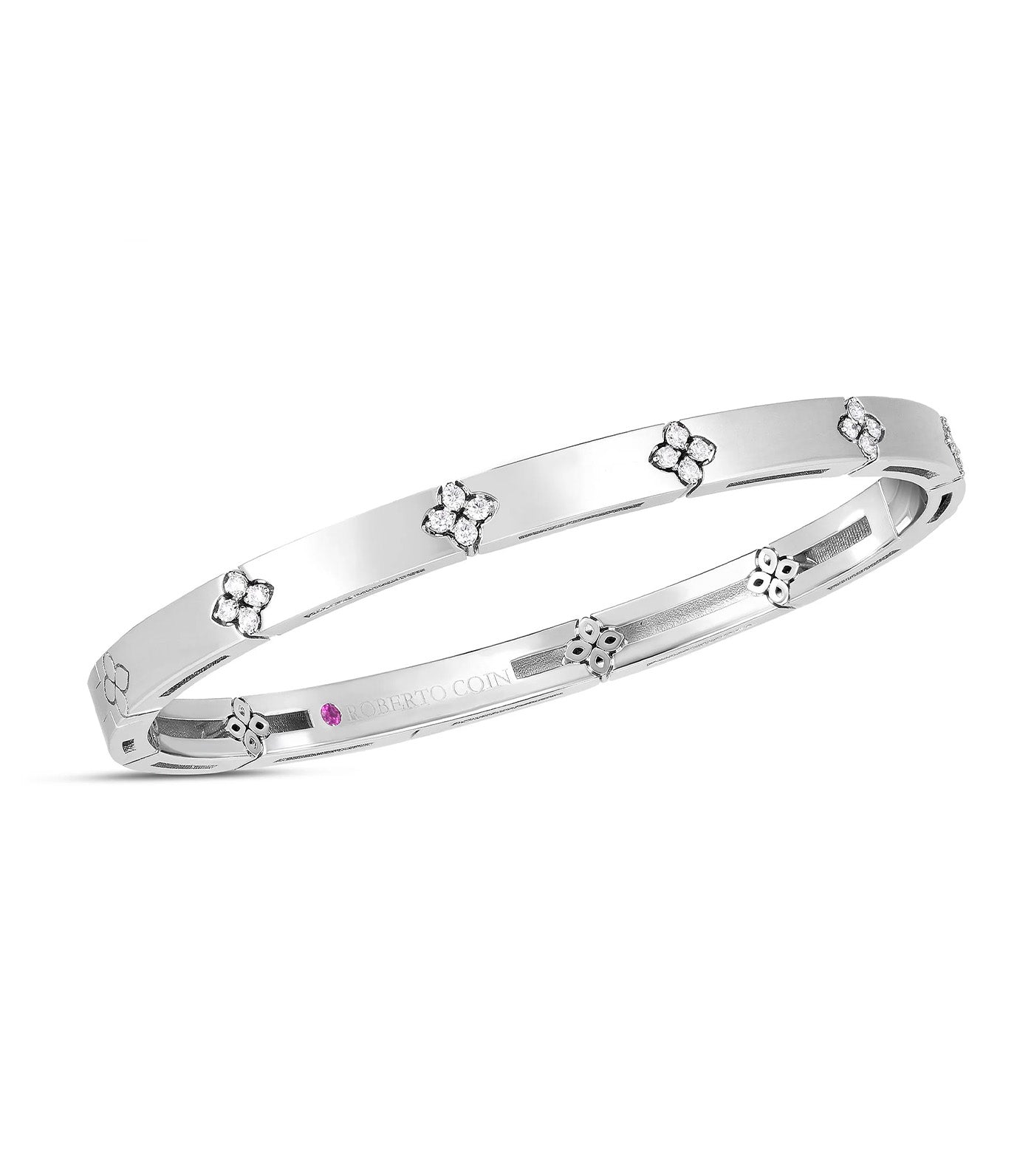 Love in Verona Bangle with Diamonds White Gold