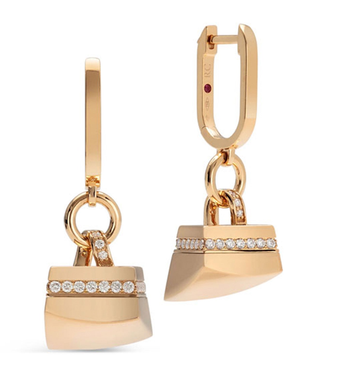 Sauvage Privé Roberto Coin Earrings With Diamonds Rose Gold