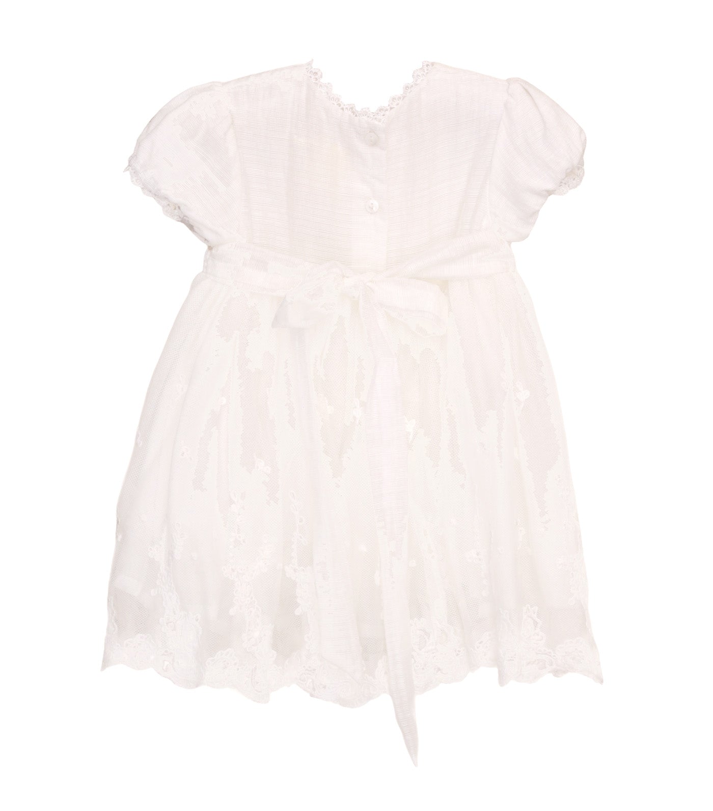 Girls Christening Dress Bow Style 17, Without Hat Pink