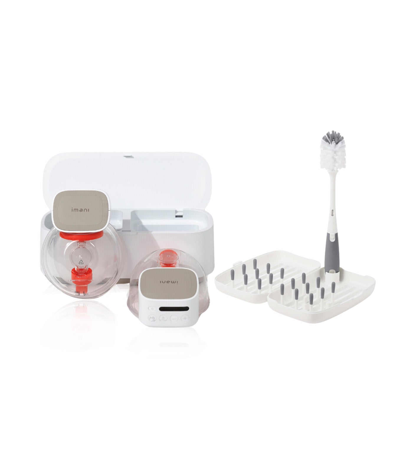 i2 Plus with Charging Dock and OXO Tot On The Go Drying Rack Bundle