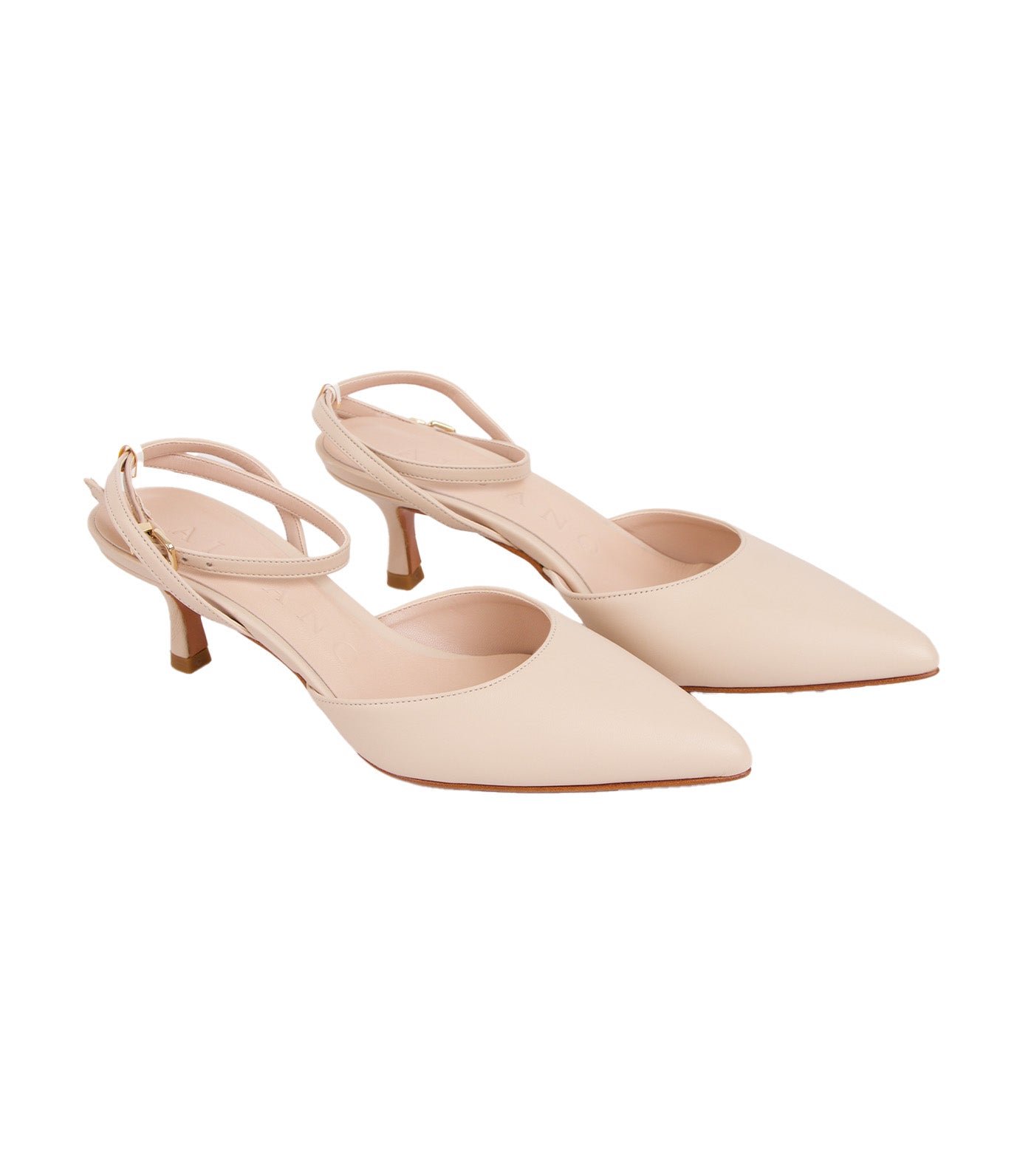 Albano Heeled Sandals Vitello Nude