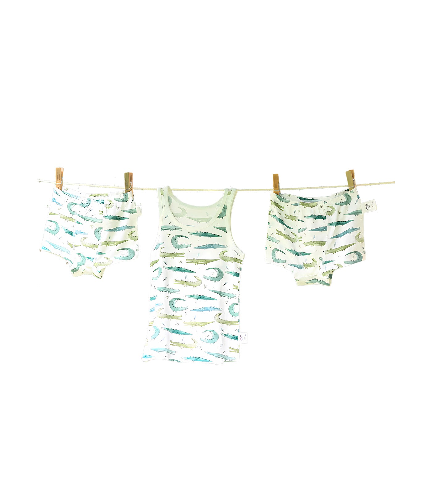Baby Underwear Sando Shorts Set