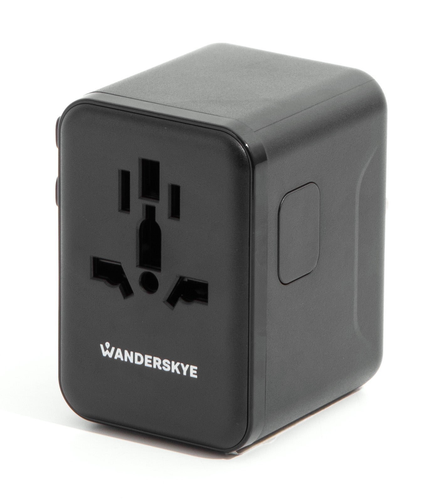 Travel Adaptor with 2 USB and 2 Type C Black