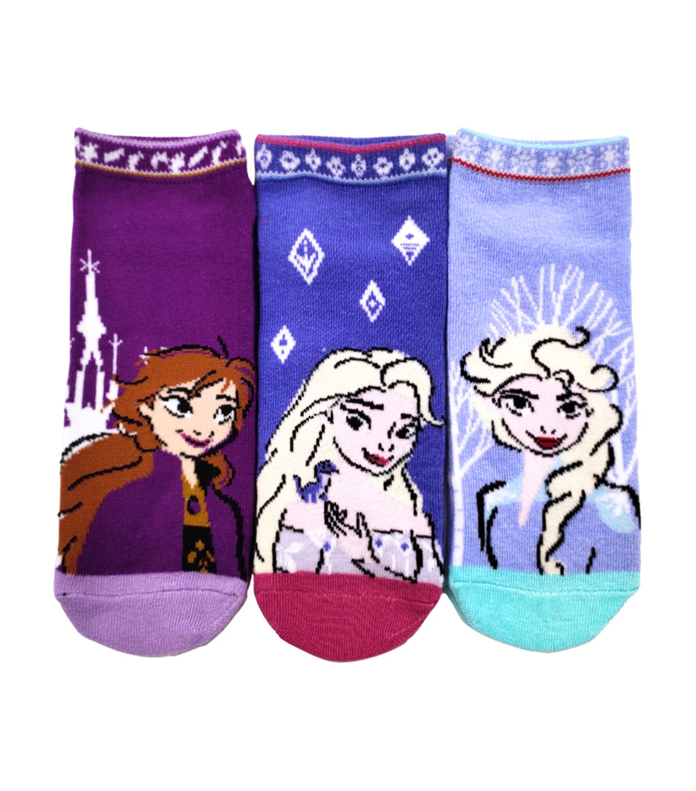 Lil Legends Sneaker Socks (3-Pair Pack) - Frozen Idyllic Wonder Pop Socks
